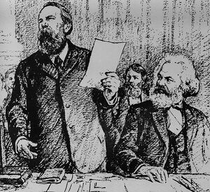 Marx and Engels at Hague Congress of IWMA.jpg