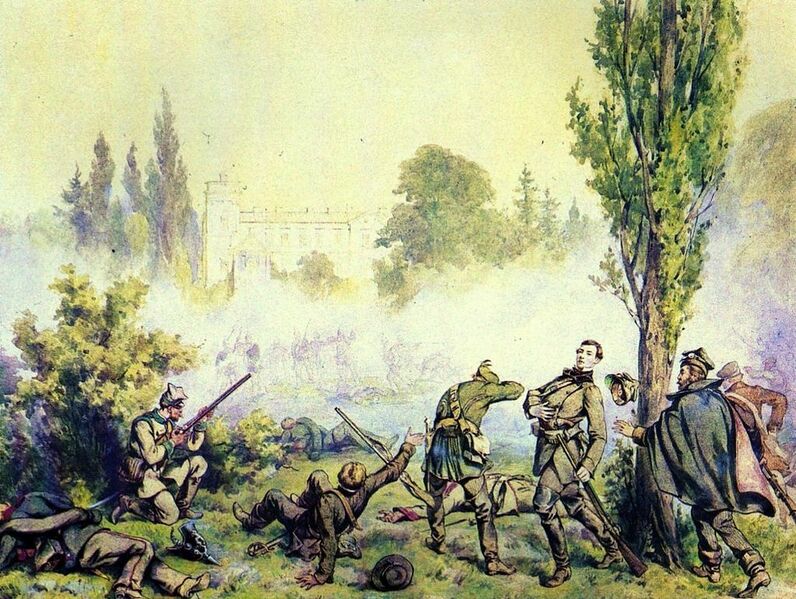 File:Juliusz Kossak, Battle at Miłosław (1868).jpg