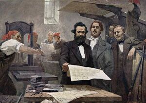 Marx and Engels at the Rheinische Zeitung.jpg