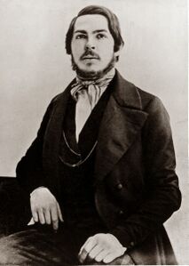 Engels as a young man, perhaps taken in the 1840s.