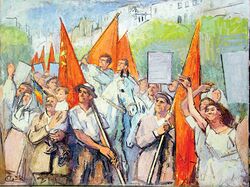 Socialist realist painting.